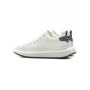 Pantofi Sport Barbati din piele naturala 51191 WHITE-BLACK | ADVANCER