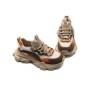 Pantofi Sport Dama din piele naturala Y5758-2 CREAM-ORANGE | ADVANCER