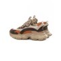 Pantofi Sport Dama din piele naturala Y5758-2 CREAM-ORANGE | ADVANCER