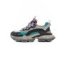 Pantofi Sport Dama din piele naturala Y5758-2 GREEN-PURPLE | ADVANCER