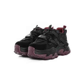 Pantofi Sport Dama din piele naturala 6361-8 BLACK | ADVANCER