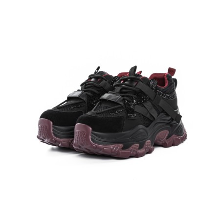 Pantofi Sport Dama din piele naturala 6361-8 BLACK | ADVANCER