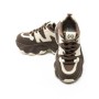 Pantofi Sport Dama din piele naturala 3A532 BROWN-CREAM | ADVANCER