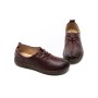 Pantofi Casual Dama din piele naturala SC9520 Visiniu | ... » Reina.Ro