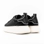 Pantofi Sport Barbati din piele naturala 3221 Negru-Alb ... » Reina.Ro