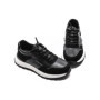 Pantofi Sport Barbati din piele naturala 8077 BLACK-WHITE | ADVANCER