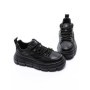 Pantofi Sport Barbati din piele naturala 88220 BLACK | ADVANCER