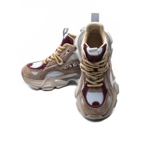 Pantofi Sport Dama din piele naturala Y5797-1 APRICOT-WINE | ADVANCER