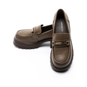 Pantofi Casual Dama din piele naturala 109-A1 KHAKI | ADVANCER