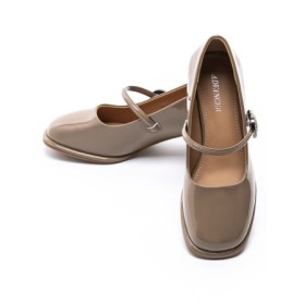 Pantofi cu toc din piele naturala TP312-1 APRICOT | ADVANCER