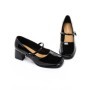 Pantofi cu toc din piele naturala TP312-1 BLACK | ADVANCER