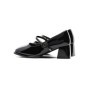 Pantofi cu toc din piele naturala TP312-1 BLACK | ADVANCER