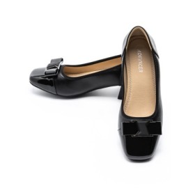 Pantofi cu toc din piele naturala TP3201-1 BLACK | ADVANCER