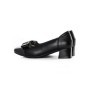 Pantofi cu toc din piele naturala TP3201-1 BLACK | ADVANCER