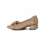 Pantofi cu toc din piele naturala TP3201-1 APRICOT | ADVANCER