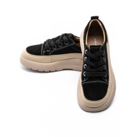 Pantofi Sport Dama din piele naturala 70108-2 BLACK | ADVANCER