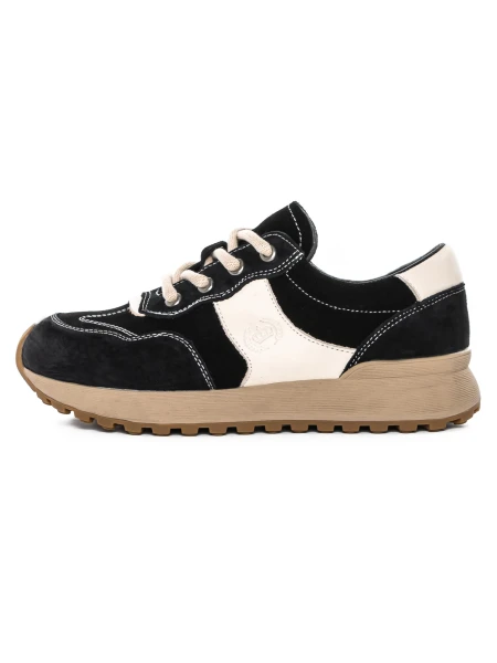 Pantofi Sport Dama din piele naturala KM9819 BLACK | FRANCO GERARDO