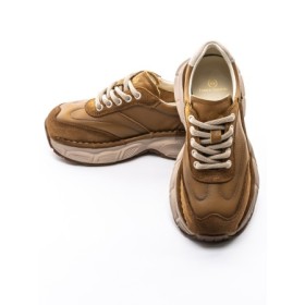 Pantofi Sport Dama din piele naturala KM5502 KHAKI | FRANCO GERARDO