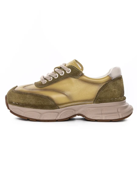 Pantofi Sport Dama din piele naturala KM5502 YELLOW | FRANCO GERARDO