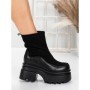 Ghete Dama cu Platforma 5W61 BLACK | MEI