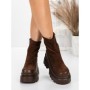 Ghete Dama cu Platforma 5W61 BROWN | MEI
