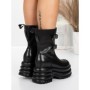 Ghete Dama din piele naturala 5W62 BLACK | PANTOFUL