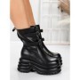 Ghete Dama din piele naturala 5W62 BLACK | PANTOFUL