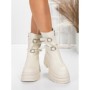 Ghete Dama din piele naturala 5W62 BEIGE | PANTOFUL