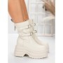 Ghete Dama din piele naturala 5W62 BEIGE | PANTOFUL