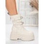 Ghete Dama din piele naturala 5W62 BEIGE | PANTOFUL