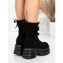 Ghete Dama din piele naturala 5W62 BLACK | PANTOFUL
