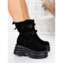 Ghete Dama din piele naturala 5W62 BLACK | PANTOFUL