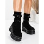 Ghete Dama din piele naturala 5W62 BLACK | PANTOFUL
