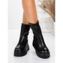 Ghete Dama din piele naturala 5W76 BLACK | PANTOFUL