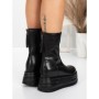 Ghete Dama din piele naturala 5W76 BLACK | PANTOFUL