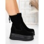 Ghete Dama din piele naturala 5W76 BLACK | PANTOFUL