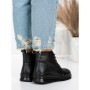 Ghete Dama din piele naturala 5W50 BLACK | PANTOFUL