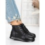 Ghete Dama din piele naturala 5W50 BLACK | PANTOFUL