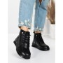 Ghete Dama din piele naturala 5W50 BLACK | PANTOFUL