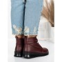 Ghete Dama din piele naturala 5W50 WINERED | PANTOFUL