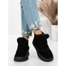 Ghete Dama din piele naturala 5SZ6 BLACK | PANTOFUL