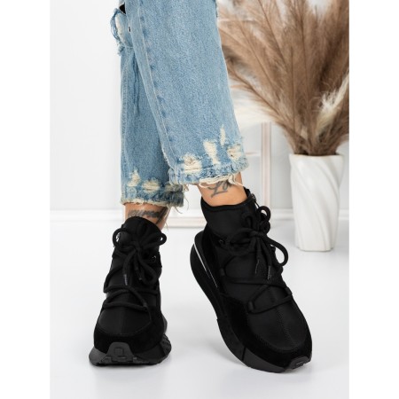 Ghete Dama din piele naturala 5SZ8 BLACK | PANTOFUL
