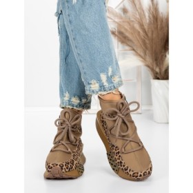 Ghete Dama din piele naturala 5SZ8 LEOPARD PRINT | PANTOFUL