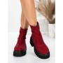Ghete Dama cu Platforma 5WL77 WINERED | MEI