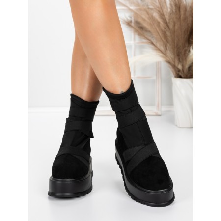 Ghete Dama cu Platforma 56WL1 BLACK | MEI