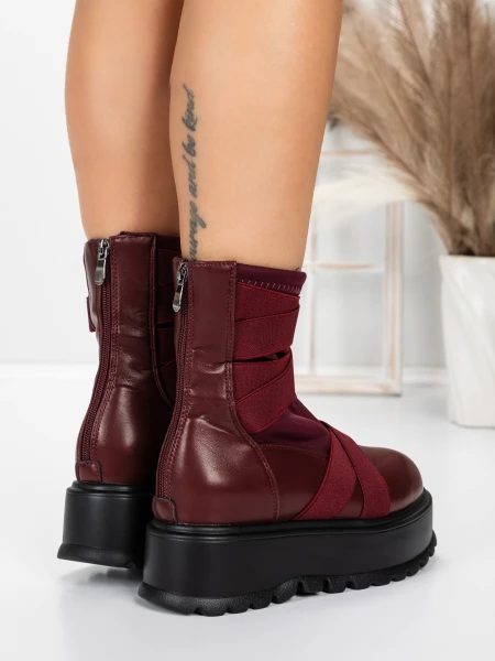 Ghete Dama cu Platforma 56WL1 WINERED | MEI