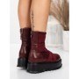 Ghete Dama cu Platforma 56WL1 WINERED | MEI