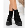Ghete Dama cu Platforma 56WL3 BLACK | MEI