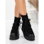 Ghete Dama cu Platforma 56WL3 BLACK | MEI
