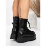 Ghete Dama cu Platforma 56WL3 BLACK | MEI